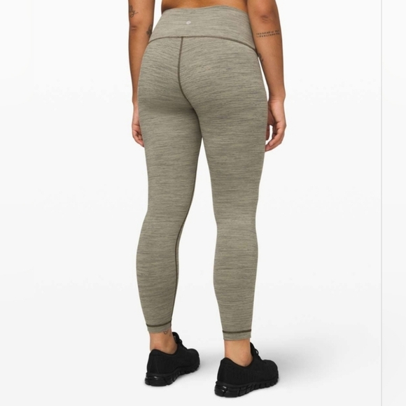 Lululemon Wunder Under HR Tight 25" Wee Are From Space Sage Olive Size 4 - Picture 13 of 16